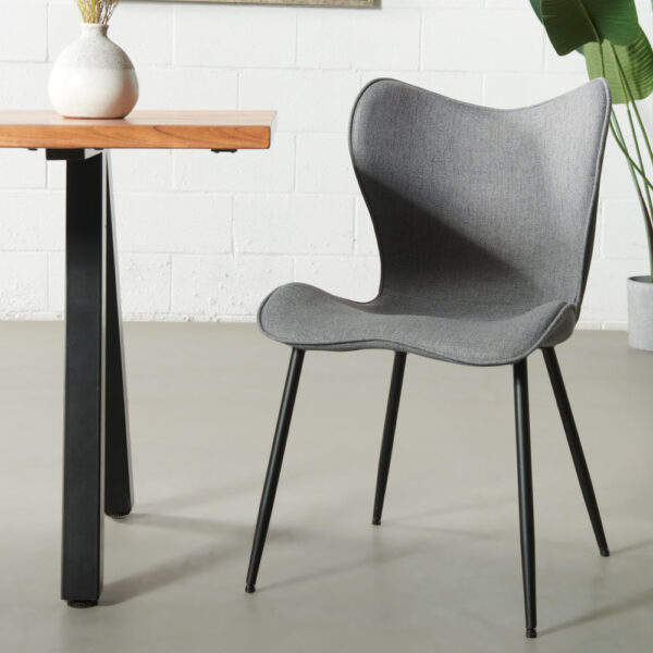 ALABAMA - Grey Fabric Dining Chair - FINAL SALE